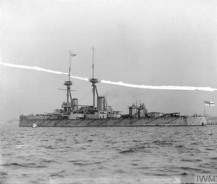 Photograph of World War One battleship H.M.S. Vanguard