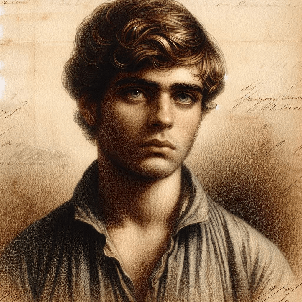 AI-generated portrait of a male convict