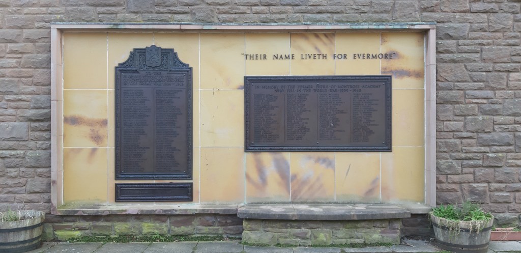 Photograph of Montrose Academy Roll of Honour