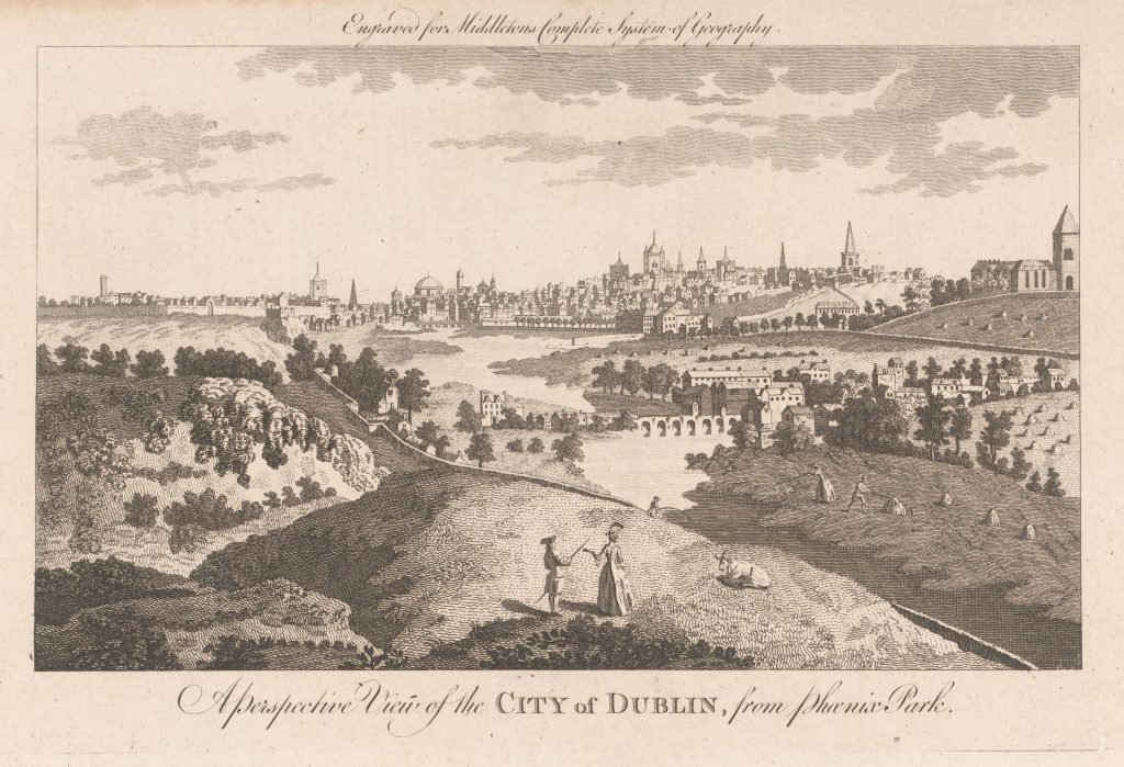 Print of the city of Dublin c1780s