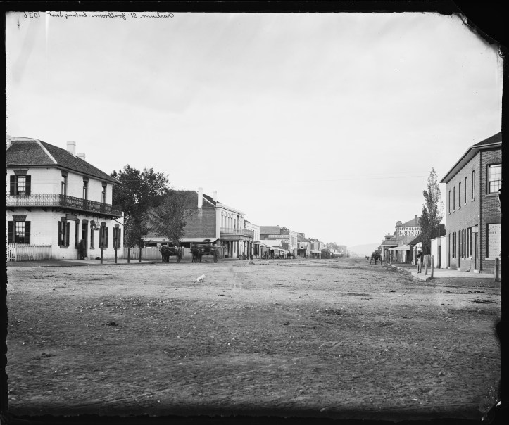 Photograph of Auburn Street, Goulburn, 1872.